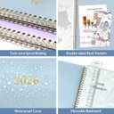 2026 Planner, Annecy Weekly  Monthly Planner 2026, Jan. 2026  Dec. 2026, 6.4" x 8.3" Monthly Agenda Planner with Tabs, Waterproof Flexible Cover, Spiral Binding, Double-sided Pocket, Bookmark, Blue