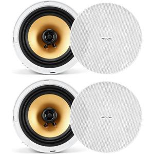 6.5 Inch Bluetooth 6.0 Ceiling Speakers,200W Max 2-Way Coaxial in Ceiling Speakers,Ceiling Speakers Bluetooth Wireless System for DIY Home Theater,Game,Office