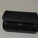 Travel Watch Case - Two Watch Roll Storage Box Organizer for Men's Women's Wristwatches & Smart Watches up to 50mm (Black / 2 Slot)