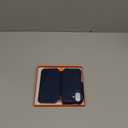 VANAVAGY Wallet Case Compatible for iPhone 17 6.3-inch 2025, Folio Flip Case with Wrist Strap RFID Blocking Card Holder Kickstand, PU Leather Shockproof Phone Cover Screen Protector,Navy Blue