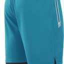 NORTHYARD Men's 2 in 1 Running Shorts Workout Gym Athletic Shorts with Liner Active Training Shorts with Zipper Pockets (XL)