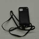 KIHUWEY Crossbody Wallet Case for iPhone 13 iPhone 14, Zipper Pocket Case with Card Holder, PU Leather RFID Blocking Protective Cover Case with Kickstand Detachable Wrist Strap Lanyard 6.1" (Black)
