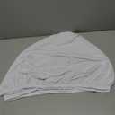 Round Spandex Tablecloth, Elastic Fitted Waterproof Tablecloths for 36"-44" Tables, Stretch Washable Picnic Table Cover for Camping, Dining, Indoor and Outdoor, White