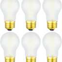 Frosted A15 Led Bulbs 8W Dimmable E26 Bulb 75 Watt E26 Edison Light Bulbs 4000K Daylight AC120V 800LM A15 Bulb for Ceiling Fan, Fridge, Wall sconces, Desk lamp, Pack of 6