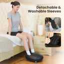 CILI Shiatsu FSA Foot Massager with Heat and Compression, Knead Rolling HSA Feet Massager for Neuropathy, Plantar Fasciitis, Remote Control, Up to Men Size 14", Christmas Gifts for Men Women