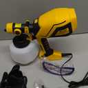 6.6FT Power Cable Paint Sprayer, 750W HVLP High Power Electric Spray Paint Gun, 6 Copper Nozzles, 3 Spray Patterns, Paint Sprayer for House Painting Furniture, Cabinets, Fences, Decks, Walls, DIY (Yellow)