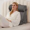 Orthopedic Bed Wedge Pillow Set 4Pcs, Adjustable Memory Foam, Pillow Wedge for Post Surgery, Back Pain Relief, Triangle Pillows for Acid Reflux, Snoring, GERD, Dark Grey