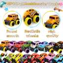 SUNPROUND 16Pcs Mini Monster Truck Toys,Pull Back Alloy Trucks Party Favors, Die-cast Race Cars for Boys Girls Easter Eggs Fillers Birthday Bulk Gift Stocking Stuffers