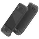 eXtremeRate Clear Slate Black Replacement Full Set Buttons for Steam Deck, DIY Custom ABXY D-pad Trackpad Bumpers Triggers Buttons for Steam Deck LCD Handheld Console - Console NOT Included