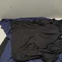 Women's Bamboo Viscose Bermuda Shorts Pajama Set Black and Blue XL 