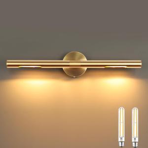 Picture Light,24" Wall Lights for Pictures 3200K Rotatable 360 Gold Picture Lights for Wall, Bathroom Vanity Lights for Artwork Poster Portrait Library Display
