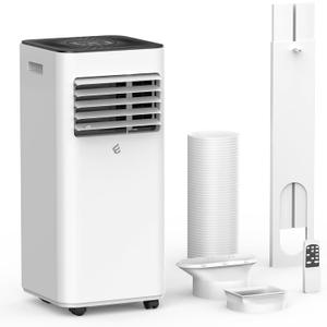 10,000 BTU Portable Air Conditioners, Portable AC With Remote for Room to 450 sq.ft 3 in 1 Air Conditioner With Dehumidification/Air Circulation/Timer And Window Kit (White)