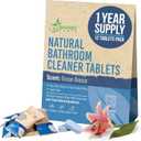 12 Pack Natural Bathroom Cleaner - Bath Shower Bathtub Tub Toilet Tile Cleaning Tablets Refill - Eco-Friendly Product & Cleaning Supplies - 1 Tablet = 17oz Spray (204oz Total) - Ocean Breeze