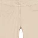 Izod Girls School Uniform Adaptive Chino Pants, Adjustable Waistband & Faux Buttons, Velcro Closure (5, Khaki)