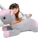 Giant Unicorn Stuffed Animal, 38 inch Big Stuffed Animal, Large Cute Plush for Kids Boys Girls Birthday Gifts (Unicorn)