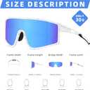 Sports Baseball Cycling Sunglasses for Men: Polarized Sunglasses for Women Youth UV400 Protection Running