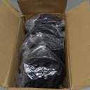 BZOLIHEU Caster Wheels 5 Inch, Swivel Threaded Stem Casters Set of 4 Heavy Duty 2400lbs, UNC 3/ 8" -16 x 1 (Stem Diameter 3/ 8", Stem Length 1") Locking Casters Wheels Black