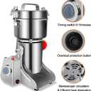 Electric Grain Grinder 800g,Swing Type Grain Mill Grinder 3000W,110V Stainless Steel High-speed Spice Herb Grinders Superfine Machine Dry Cereals Pulverizer Swing Type