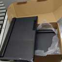 Klearlook Upgraded Adjustable Keyboard Tray for Above Desk & Under Desk Use - Ergonomic Sit-Stand Keyboard Riser with 360 Rotation, 24.4"10" Keyboard Stand with Wrist Rest & Storage Drawer - Black