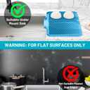 Dish Drying Mat Kitchen Counter - Silicone Dish Drying Pad with Built-in Drain for Sink, Refrigerator and Drawer Liner, Easy Clean, Non-Slip, Heat Resistant, 14.8" x 10.7"