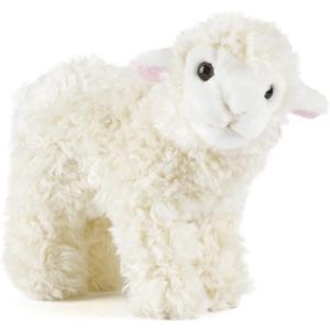 Living Nature Small Lamb Stuffed Animal | Fluffy Farm Animal | Soft Toy Gift for Kids | 6 inches