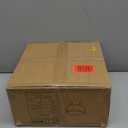 Wimarsbon Storage Ottoman, Modern Round Footrest with Soft Padded Seat, Teddy Velvet Footstool with Wood Legs, Accent Small Table or Plant Stand for Hallway, Living Room (Champagne)