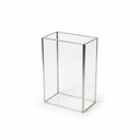 10.8 Glass Jewelry Box Gold Card Box with Hinged Lid, Gold Keepsake Box for Storage Wedding Card, Trinkets, Photo and More, Cute Glass Box for Women and Girl,Vintage (Large, Glod / Transparent)