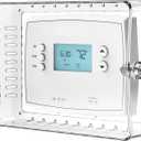 Thermostat Lock Box Cover with Key,Triple Light Switch Guard Prevent Unauthorized Adjustments for Decorative Home,Office,Rental Property,Fits 5" H x 7" W or Smaller Thermostats on Wall