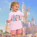 Birthday Girl Shirt Magical Castle Tshirt Birthday Shirts for Kids Funny Birthday Party Gift Tees Cute Graphic Tops (3-4T)