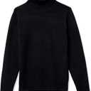 Amazon Essentials Men's Long-Sleeve Soft Touch Cotton Blend Turtleneck Sweater (Medium, Black)