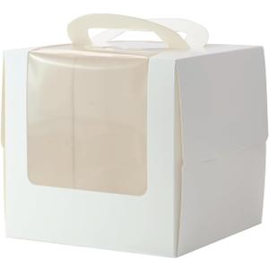 10Pcs 6 Inch Cake Boxes With Cake Boards,6X6X6 In Cake Box With Handle Bento,Cupcake,Pastries For Christmas,Birthday Party, Weddingwith Stickers 10Pcs 6 Inch Cake Boxes With Cake Boards,6X6X6 In Cake Box With Handle Bento,Cupcake,Pastries For Christmas,Birthday Party, Weddingwith Stickers