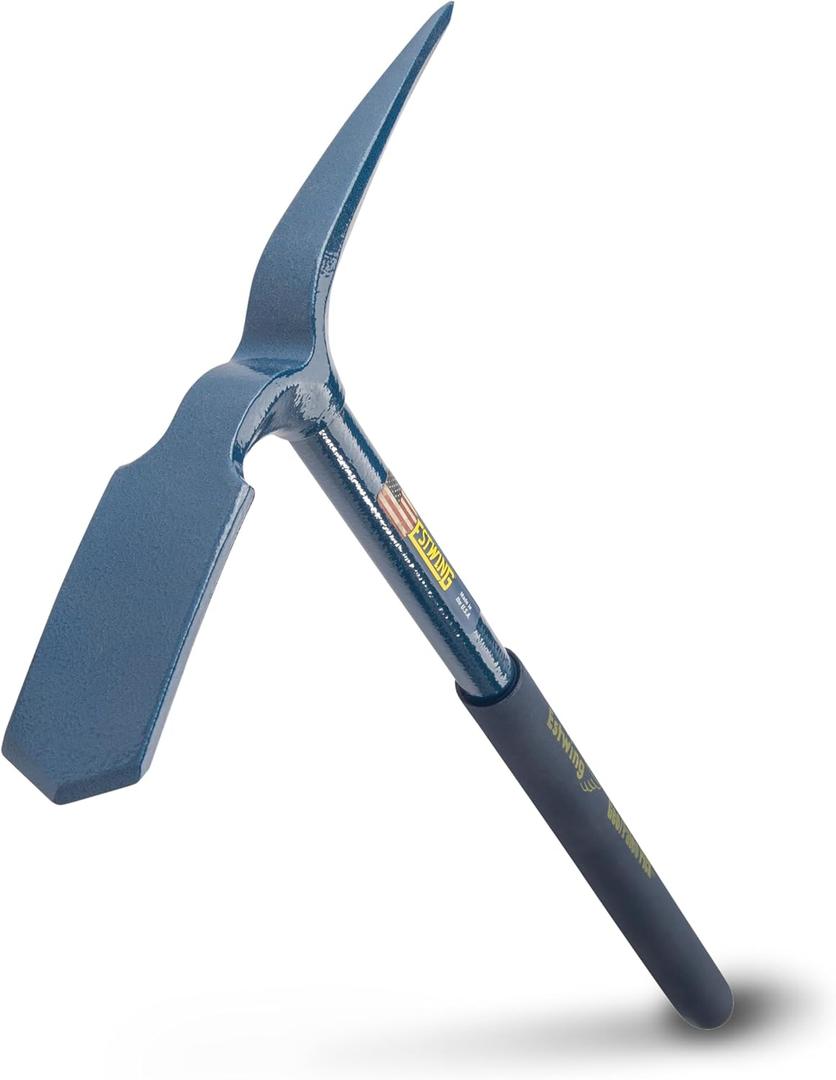 ESTWING Geo/Paleo Rock Pick - 25" Geologist Tool with All Steel Construction & Vinyl Cushion Grip - GP100, Blue