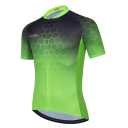 Cycle-Run Men's Standard Short Sleeve with 3 Rear Pockets, Green, XX-Large