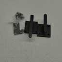 Aluminum Garden Gate Latch Double-Sided Handle for Wooden Fence Barn Door Hardware Flip Lock Child Pet Safety Outdoor Black