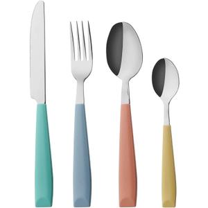ANNOVA Silverware Set Stainless Steel Cutlery Color Handle Flatware (Mix Color) (Large)