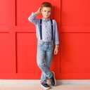 6 x trilece Child Kids Boys Girls Toddlers Infant Baby Suspenders Adjustable Y Back Suspenders (5 Months to 6 Years)