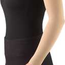 Truform Lymphedema Compression Arm Sleeve, 20-30 mmHg Post Mastectomy Support, Dot Top Grip Band, Beige, Large (Large (1 Pair))