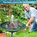 Electric Bird Bath Fountain Pump(120V Powerful Flow)with 6FT Heavy-Duty Anti-Bite Cord,Submersible Water Pump Replacement for Garden Fountains,Hydroponics & Aquariums,Continuous Run (Not Solar)