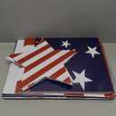 Wenqik 12 Pcs 4th of July Yard Signs Memorial Day Outdoor Signs Decorations Patriotic Yard Stake Stars and USA Letter Patio Sign with Stakes for Independence Day Patio Walkway Pathway Lawn Decorations