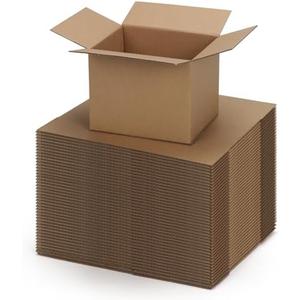 ZBEIVAN Shipping Boxes Mailers 4x4x3 inches Corrugated Cardboard Small Packing Kraft Moving Mailing Box, Pack of 40