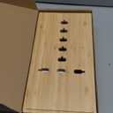 Pezin Hulin Multi Devices Charging Station, with USB Power Adapter HUB, and 6 Wire Cables - Cord Organizer Management, Cell Phone Charger Dock Stand, Desktop Cord Hider Box - Natural +White