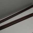 Lineshading 2 Sets Door Sweep Plastic PVC 1 3/4" x 36" Slide on Bottom Exterior Door Seal Strip for Weather Stripping Draft Stopper (Brown)