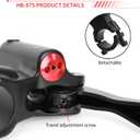 Zoom HB875 Hydraulic Disc Brakes Set, Black, Mountain Bike Left Front 850mm Right Rear 1450mm, Suitable for Mountain Bikes and Fat Bikes