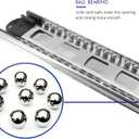 10 Pairs of 22 Inch Hardware 3-Section Full Extension Ball Bearing Side Mount Drawer Slides,100 LB Capacity Drawer Slide