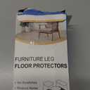 24 Pcs Chair Leg Floor Protectors for Hardwood Floors Silicone Covers Felt Pads Furniture Leg Caps Anti-Scratch Reduce Noise Fit (1-5/16" to 2")
