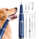 Ni-SHEN Dog Plaque Remover for Teeth,Pet Ultrasonic Tooth Cleaner,Teeth Cleaning Kit -Tartar Remover for Teeth Stains for Dogs and Cats (Blue)