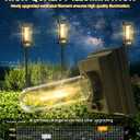 10 Pack Solar Pathway Lights Outdoor, Taller Bright Solar Path Lights Waterproof, Auto On/Off Solar Powered Garden Lights for Outside Landscape Path Yard Walkway Lawn Driveway Patio Lighting Decor