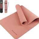 Gruper Yoga Mat Non Slip, Anti-Tear Workout Mat with Carrying Strap and Bag