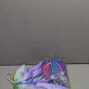 Girls Fairy Halloween Costume, Kids Light-up Tulle Skirt Butterfly Wings Fairy Stick Headband for Cosplay Party Favor, One Size, 4Pcs, Gradient Purple