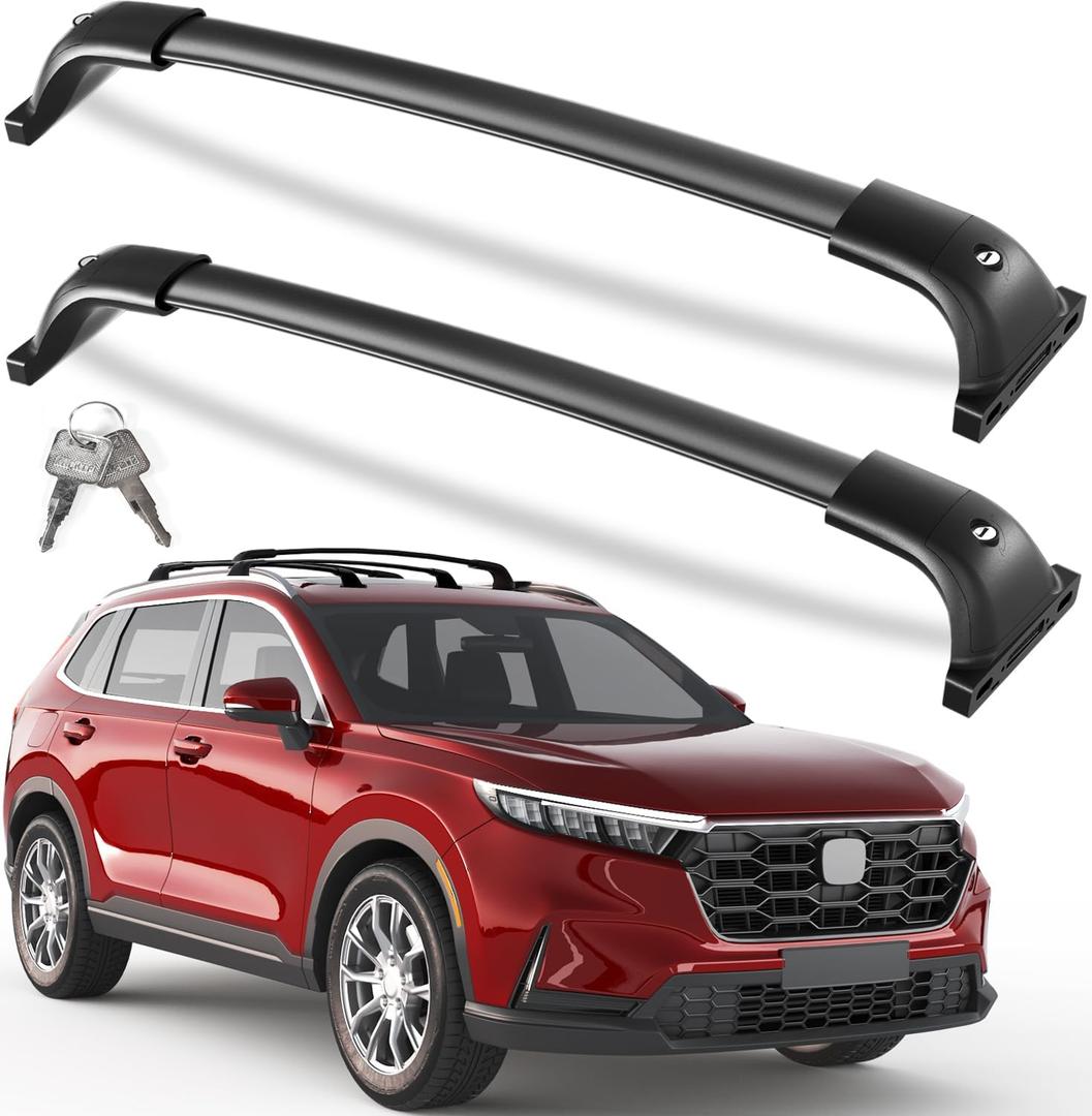 KINGGERI 300lbs Lockable Roof Rack Cross Bars Fit for 2023-2026 Honda CRV CR-V & CRV Sport Hybrid, Heavy Duty All Aluminum Crossbars Rooftop Cargo Basket Luggage Kayak Canoe Snowboard Bike